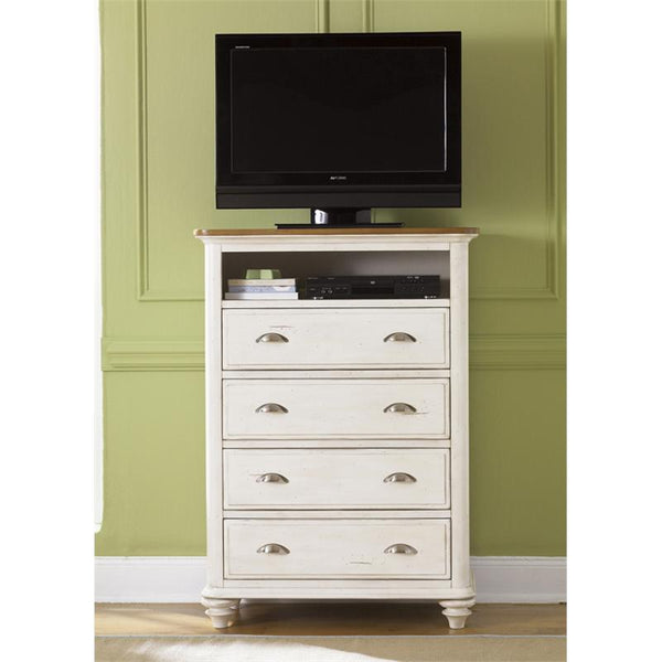 Liberty Furniture Industries Inc. Ocean Isle 4-Drawer Kids Media Chest 303-BR48 IMAGE 1