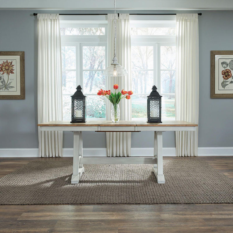 Liberty Furniture Industries Inc. Lindsey Farm 62WH-CD-5TRS 5 pc Dining Set IMAGE 2