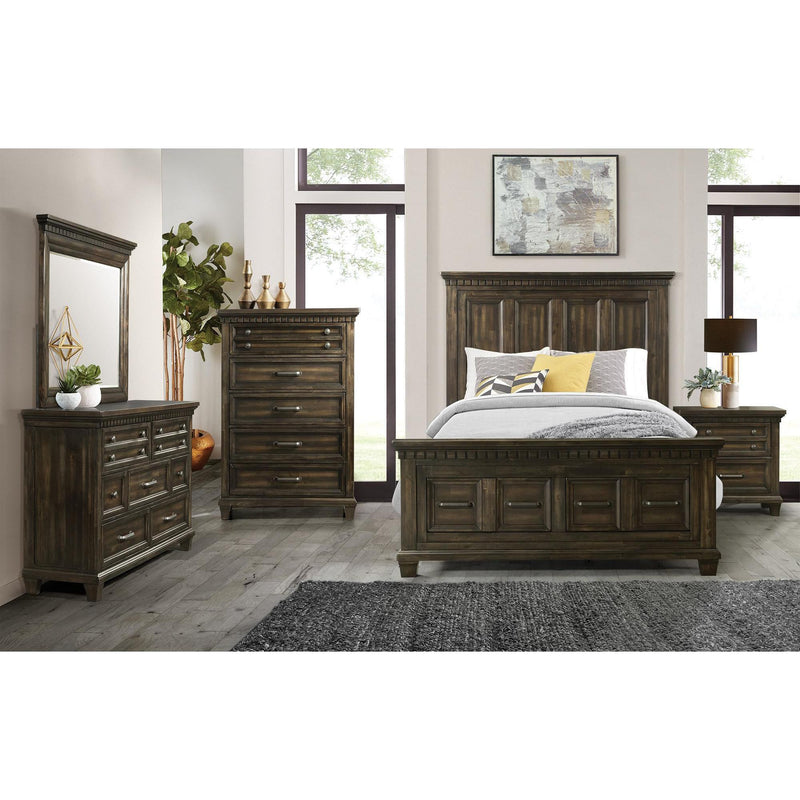 Elements International McCabe MB600 7 pc Queen Platform Bedroom Set IMAGE 1
