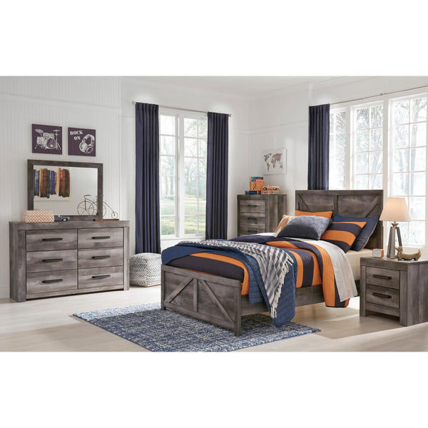 Signature Design by Ashley Wynnlow B440 6 pc Full Crossbuck Panel Bedroom Set IMAGE 1