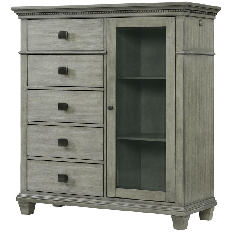 Elements International Crawford CW300 7 pc King Panel Bedroom Set IMAGE 4