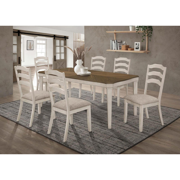  Coaster Furniture Ronnie 108051 7 pc Dining Set IMAGE 1