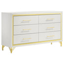  Coaster Furniture Lucia 224731Q-S5 7 pc Queen Panel Bedroom Set IMAGE 4