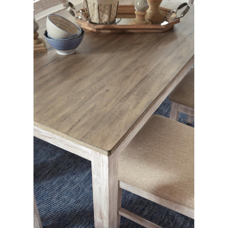 Signature Design by Ashley Skempton D394D6 3 pc Counter Height Dining Set IMAGE 4