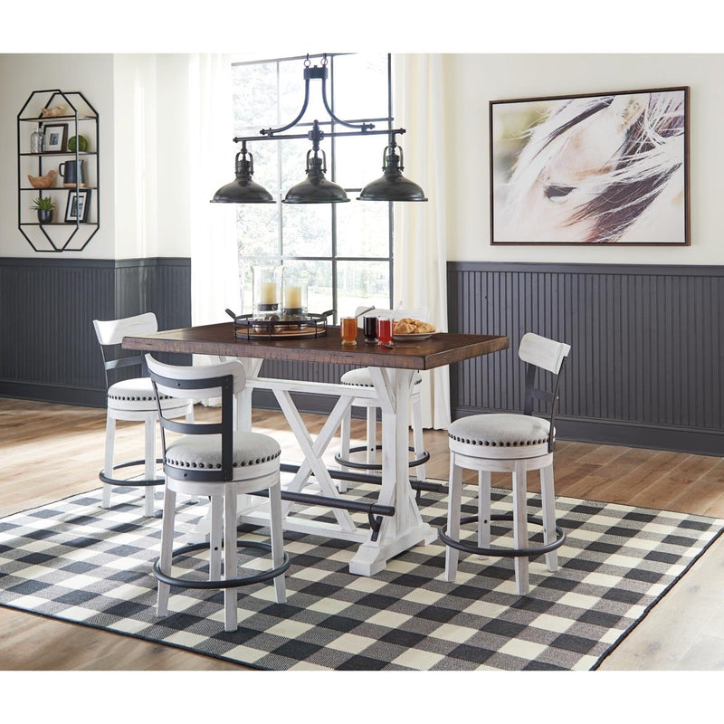 Signature Design by Ashley Valebeck D546D4 5 pc Counter Height Dining Set IMAGE 2