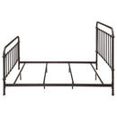 Coaster Furniture Livingston 300399KE Metal Eastern King Open Frame Bed - Dark Bronze IMAGE 4