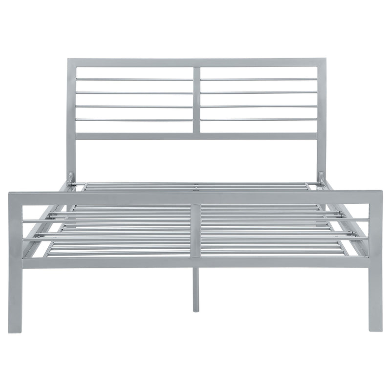 Coaster Furniture Cooper 300201F Metal Full Open Frame Bed - Silver IMAGE 2