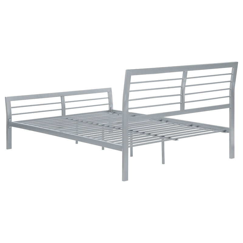 Coaster Furniture Cooper 300201F Metal Full Open Frame Bed - Silver IMAGE 5
