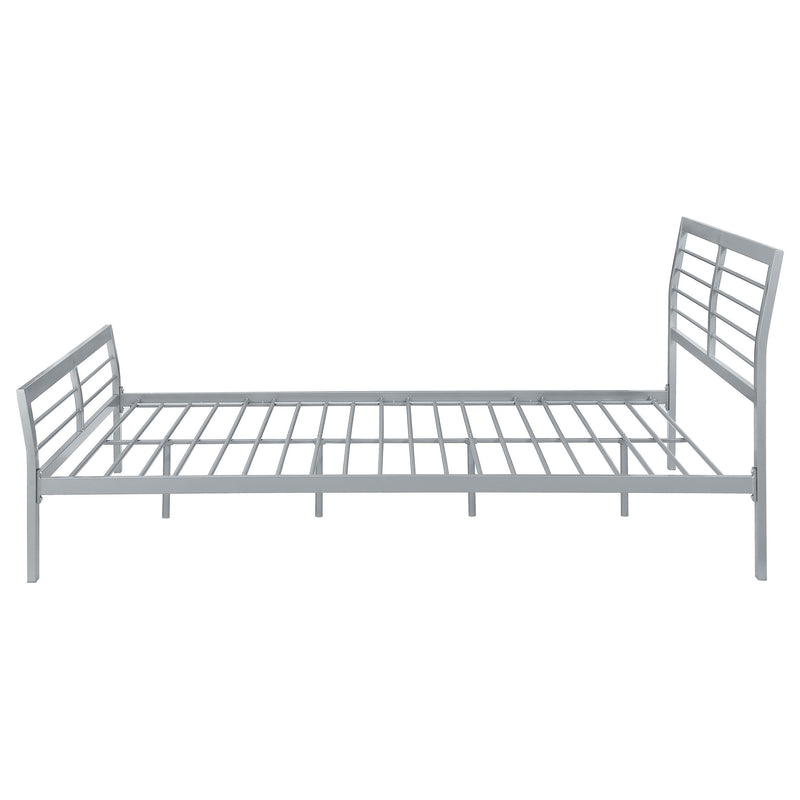 Coaster Furniture Cooper 300201Q Metal Queen Open Frame Bed - Silver IMAGE 4