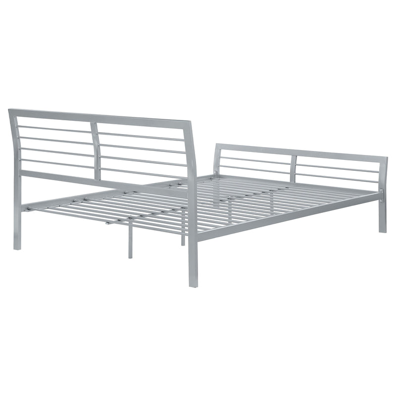Coaster Furniture Cooper 300201Q Metal Queen Open Frame Bed - Silver IMAGE 6