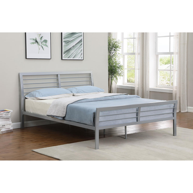 Coaster Furniture Cooper 300201Q Metal Queen Open Frame Bed - Silver IMAGE 8