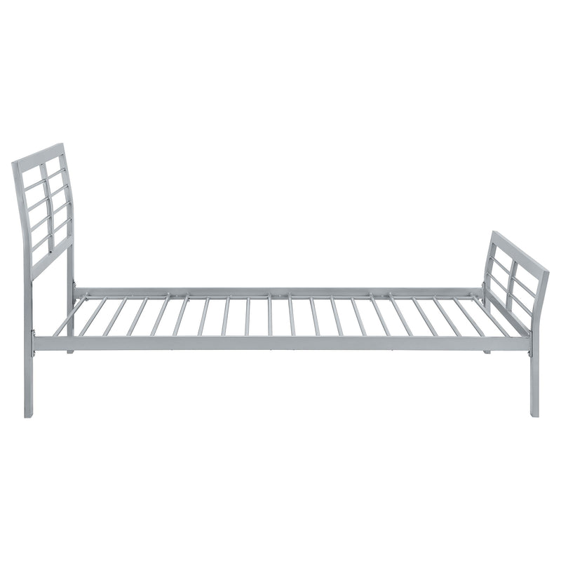 Coaster Furniture Cooper 300201T Metal Twin Open Frame Bed - Silver IMAGE 7