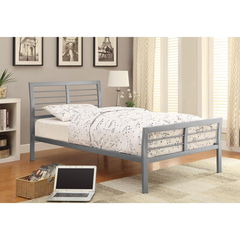 Coaster Furniture Cooper 300201T Metal Twin Open Frame Bed - Silver IMAGE 8
