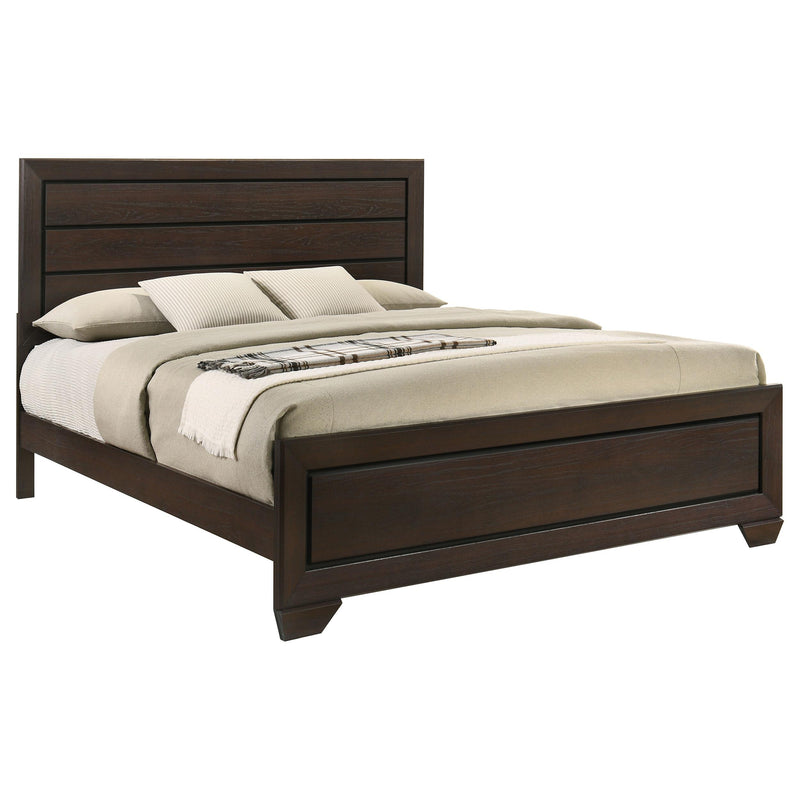  Coaster Furniture Kauffman 204391KE Wood Eastern King Panel Bed - Dark Cocoa IMAGE 2