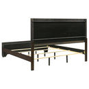  Coaster Furniture Kauffman 204391KE Wood Eastern King Panel Bed - Dark Cocoa IMAGE 4