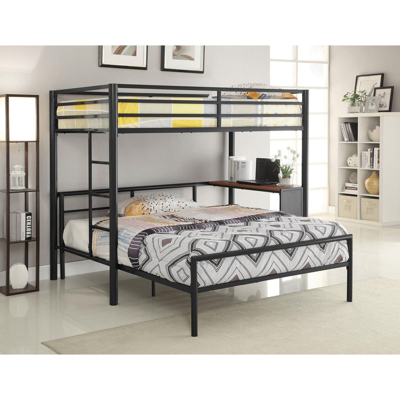 Coaster Furniture Fisher 300279F Metal Full Open Frame Bed - Gunmetal IMAGE 9