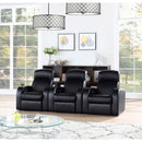  Coaster Furniture Cyrus 600001 Upholstered Track Arm Recliner - Black IMAGE 10