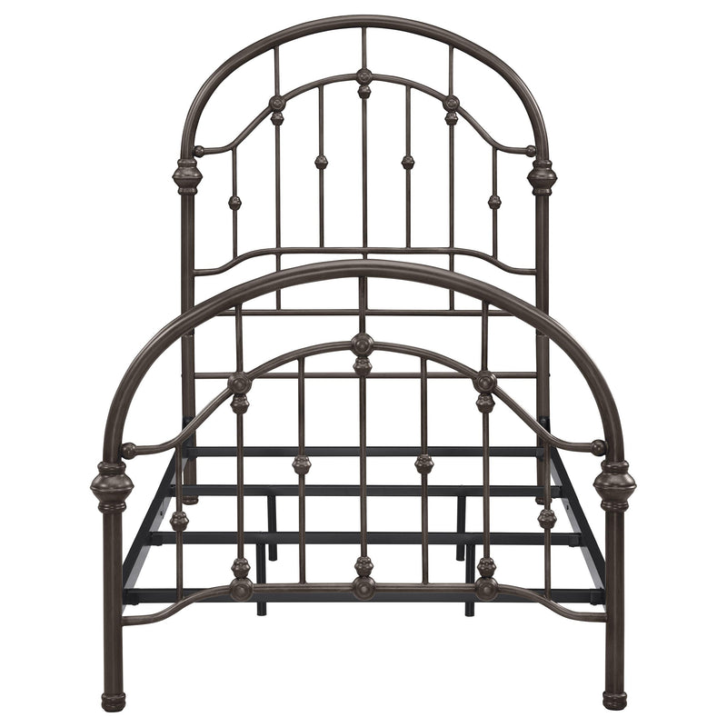 Coaster Furniture Rowan 300407T Metal Twin Open Frame Bed - Dark Bronze IMAGE 3