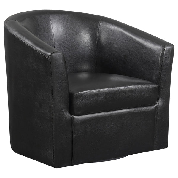 Coaster Furniture Stationary Fabric and Leather Look Accent Chair 902098 IMAGE 1