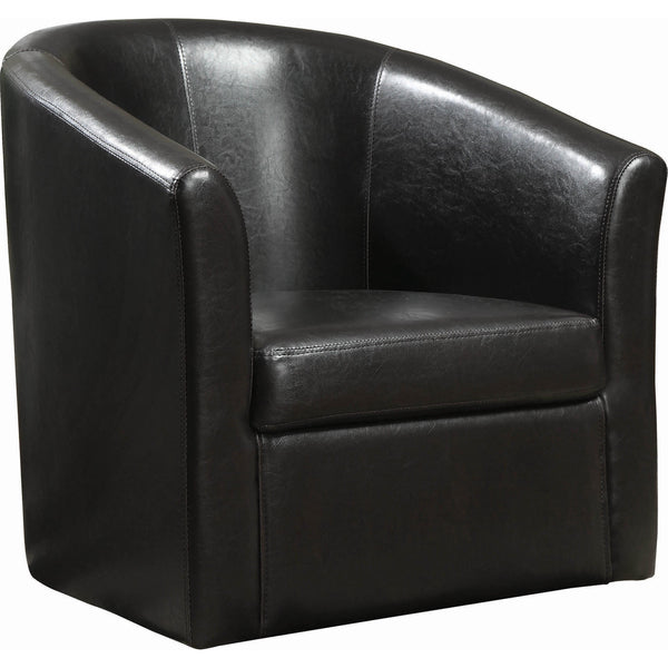Coaster Furniture Stationary Leather Look Accent Chair 902098 IMAGE 1