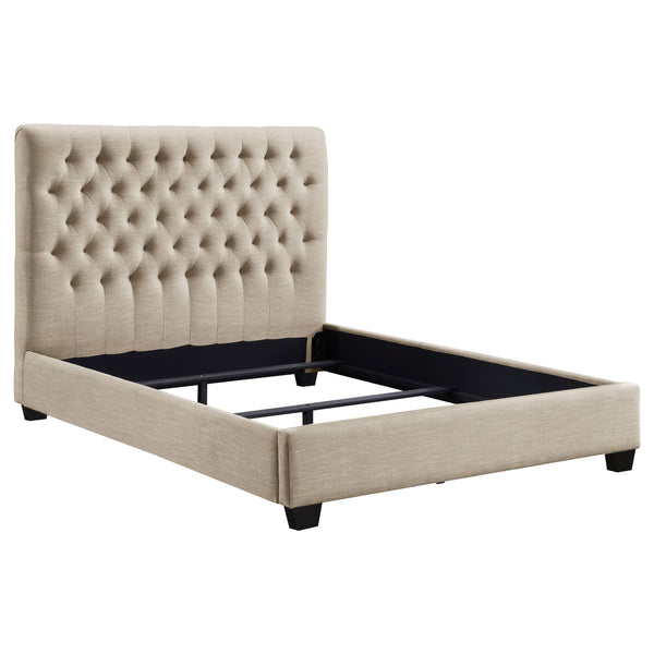 Coaster Furniture Chloe Queen Upholstered Platform Bed 300007Q IMAGE 1