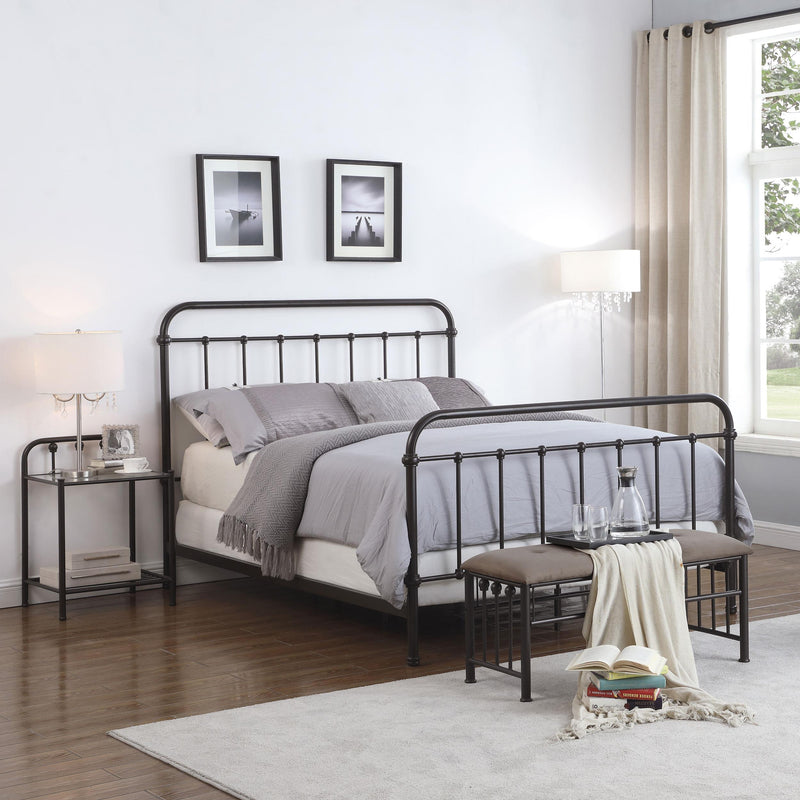 Coaster Furniture Livingston 300399Q Metal Queen Open Frame Bed - Dark Bronze IMAGE 10