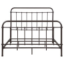  Coaster Furniture Livingston 300399Q Metal Queen Open Frame Bed - Dark Bronze IMAGE 2