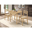  Coaster Furniture Bucknell 130006 3-piece Round Drop Leaf Dining Table Set - Natural IMAGE 13