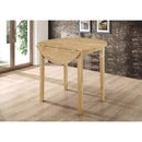  Coaster Furniture Bucknell 130006 3-piece Round Drop Leaf Dining Table Set - Natural IMAGE 15