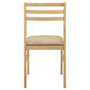  Coaster Furniture Bucknell 130006 3-piece Round Drop Leaf Dining Table Set - Natural IMAGE 9