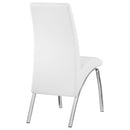  Coaster Furniture Bishop 121572 Upholstered Dining Side Chair - White (Set of 2) IMAGE 6