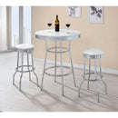 Coaster Furniture Round Cleaveland Pub Height Dining Table with Pedestal Base 2300 IMAGE 2