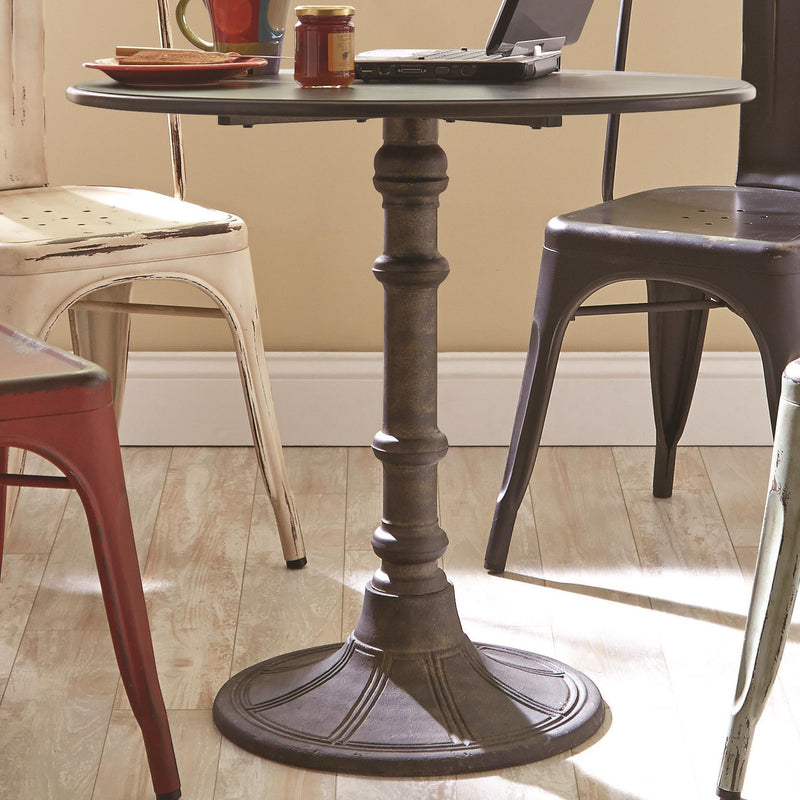 Coaster Furniture Round Oswego Dining Table with Pedestal Base 100063 IMAGE 1
