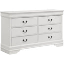  Coaster Furniture Louis Philippe 202441F-S5 7 pc Full Sleigh Bedroom Set IMAGE 4