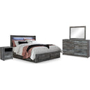  Signature Design by Ashley Baystorm B221B72 7 pc King Panel Bedroom Set IMAGE 1