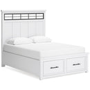  Benchcraft Ashbryn B844B8 6 pc Queen Panel Storage Bedroom Set IMAGE 2