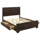  Coaster Furniture Kauffman 204390Q Wood Queen Storage Panel Bed - Dark Cocoa IMAGE 2