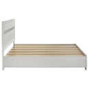  Coaster Furniture Miranda 205111KE 51-inch Wood Eastern King Storage Panel Bed - White IMAGE 5