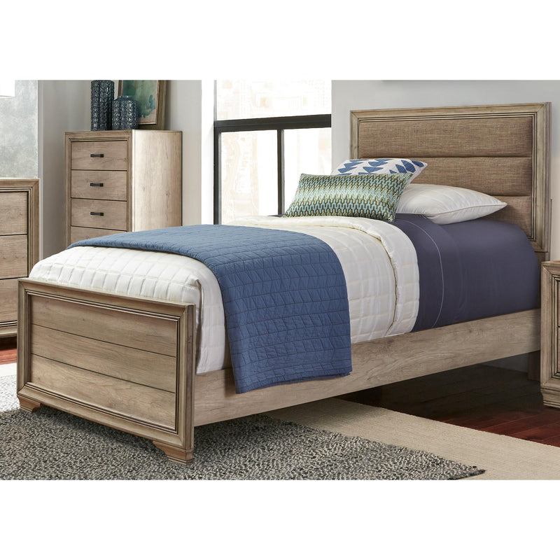 Liberty Furniture Industries Inc. Sun Valley Twin Upholstered Panel Bed 439-BR-TUB IMAGE 1