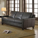  Leather Italia USA Fletcher Stationary Leather Sofa 1444-6287B-031128A IMAGE 3