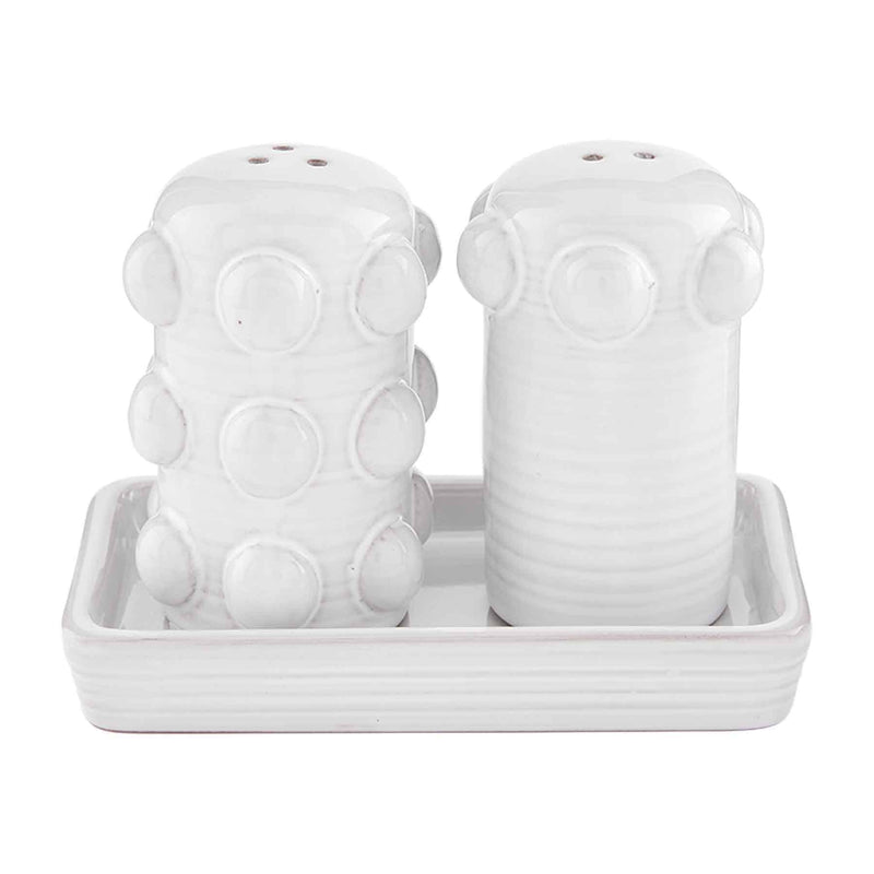 Mud Pie Beaded Salt & Pepper Set