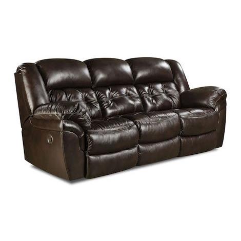 Homestretch Furniture Cheyenne Power Reclining Leather Sofa 155-39-21 IMAGE 1