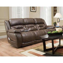  Homestretch Furniture Enterprise Power Reclining Fabric and Leather Look Sofa Enterprise IMAGE 1