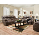  Homestretch Furniture Enterprise Power Reclining Fabric and Leather Look Sofa Enterprise IMAGE 2