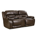  Homestretch Furniture Enterprise Power Reclining Leather Look Loveseat with Console Enterprise IMAGE 1