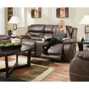  Homestretch Furniture Enterprise Power Reclining Leather Look Loveseat with Console Enterprise IMAGE 2
