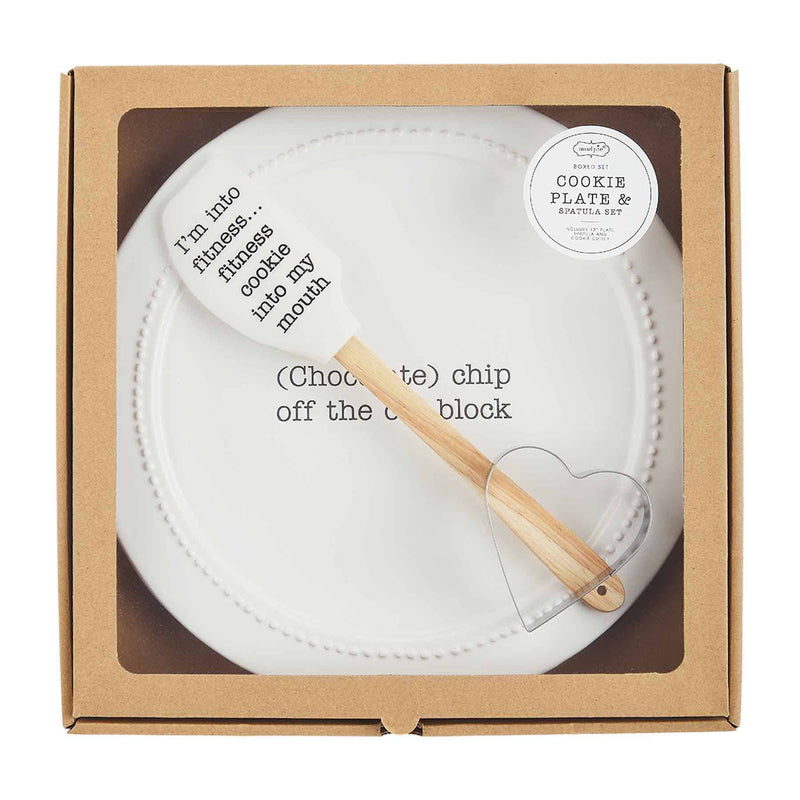 Mud Pie Boxed Cookie Plate Set