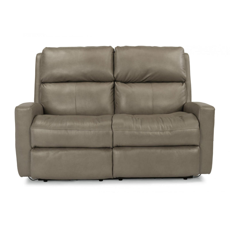 Flexsteel Catalina Manual Reclining Leather Loveseat 3900-60-179-82 IMAGE 1