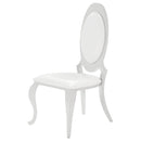  Coaster Furniture Anchorage 107872N Upholstered Dining Chair - Cream White (Set of 2) IMAGE 3