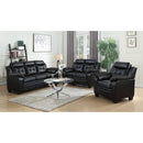 Coaster Furniture Finley 506551 Upholstered Padded Arm Tufted Sofa - Black IMAGE 6
